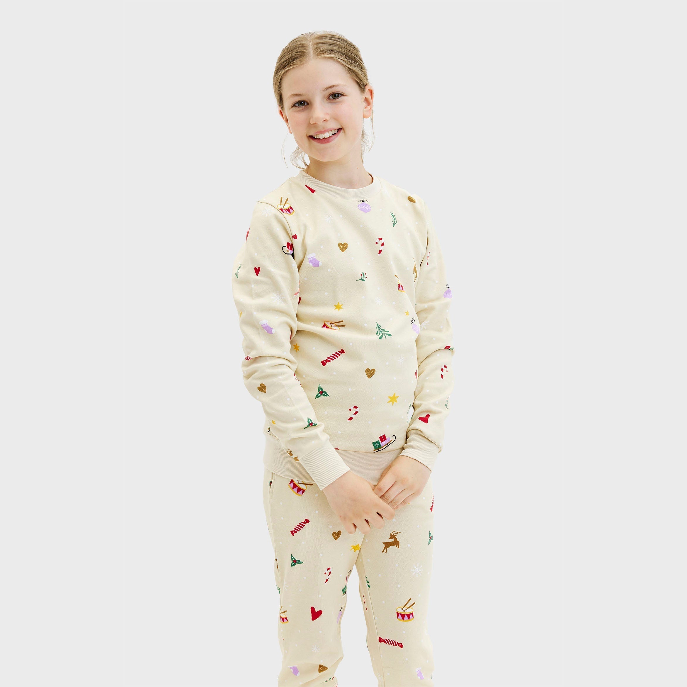 Sweatset beige - Kinder.